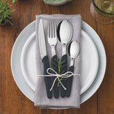 Hectarul - Set tacamuri 24 piese gri inchis Carmel Tramontina